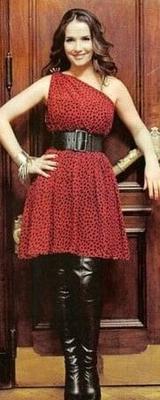 Female Celebrity Boots &amp; Leather - Natalia Oreiro