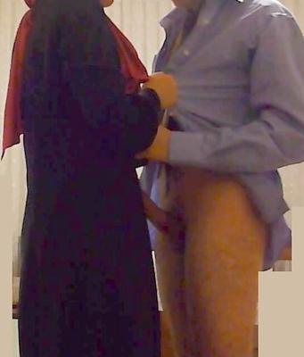 hijab blowjob