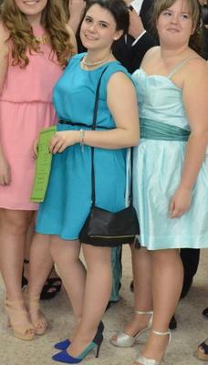 Graduation Pantyhose - Blue Dress Girl