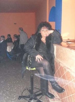 Mature and granny in black stockings