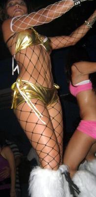 Filipina dancing in the bar