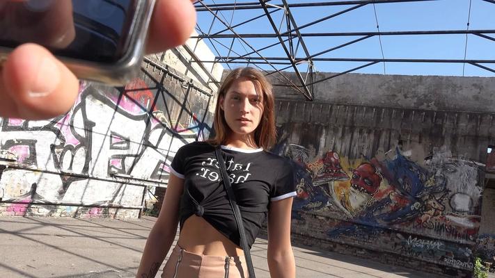 GERMAN SCOUT - Small Tits Fitness Model Mina K - 23 Pics