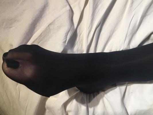 Nylon and Heels Play on Bed