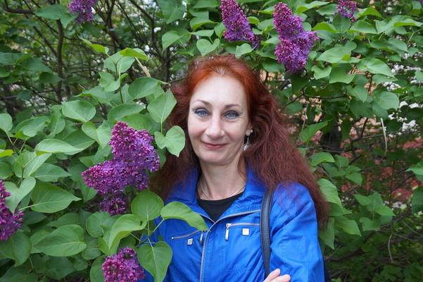 In the purple lilac