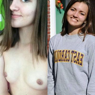 Before and After - Girls With Small and Perky Tits
