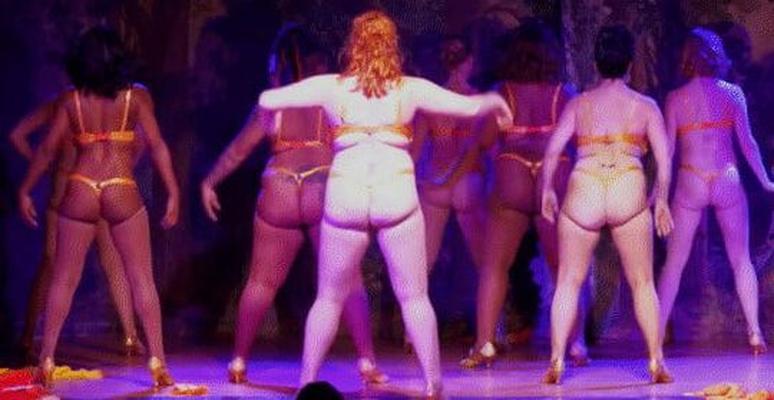 Sexy thong asses of burlesque