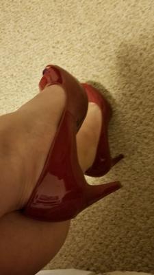 Playing in my shoe closet pretty feet heels flats milf wife
