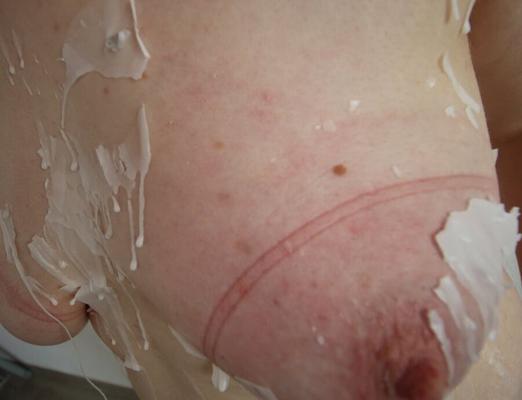 Hot Wax and bound tits