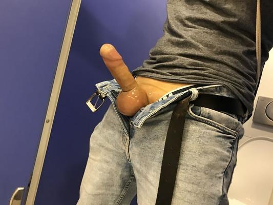 Public restroom action in latex