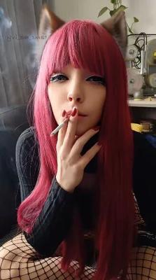 Adorable Alt Girl smoking a cig - 11 Pics