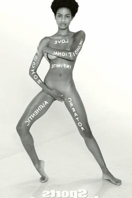 Ebonee Davis posing nude feb