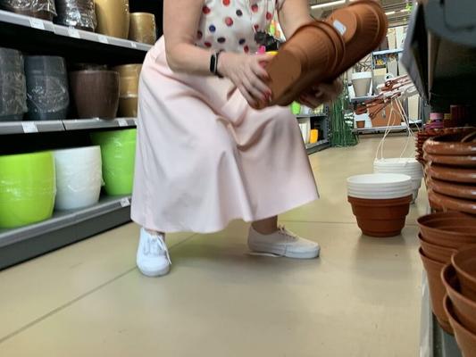 Upskirt milf mature