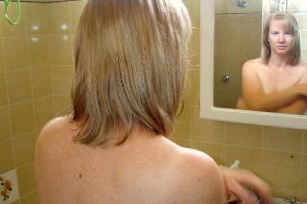 Susan in the shower
