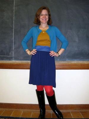 Profesora en pantimedias