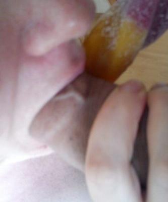 Blowjob, ice cram and sperm on tits
