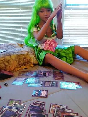 Nina playing magic again
