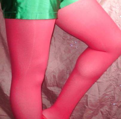 Sissy Boy Lovelaska - Red tights and Chupa Chups