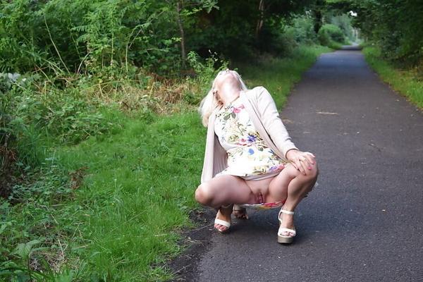 Matures in the road nude