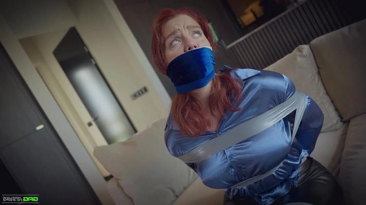 Daisy - Secretary Tape Bondage - 16 Pics