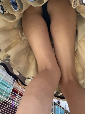 Long skinny mature. Upskirt black panty