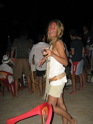 wife little tits holliday