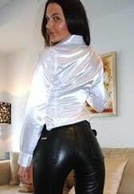 satin &amp; leather
