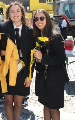 Students in Black Pantyhose
