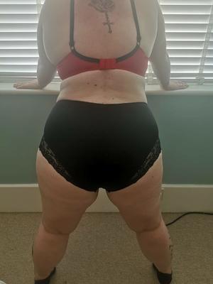 Lingerie and heels