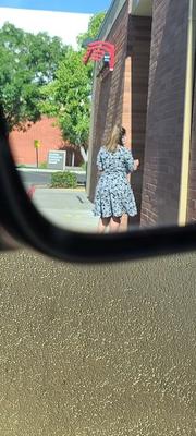 Thick ass in dress