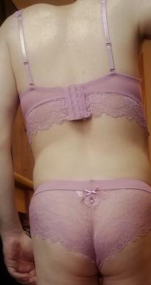 Purple Bra and Panty Set
