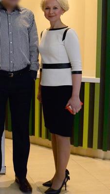 Business Uber-Bitch in Tan Pantyhose