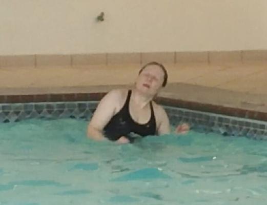 Watch busty grandma swim and shower by MarieRocks