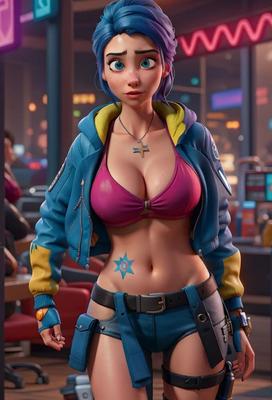 8 Pics cartoon cyberpunk women