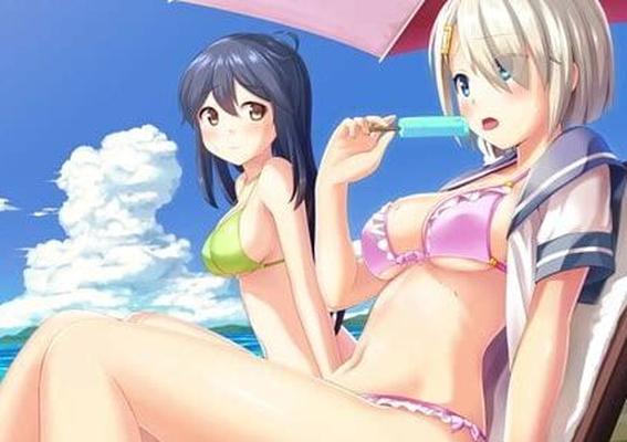 Girls with ice cream