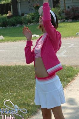 Granny Flashing Outside