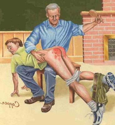 Maledom comic spank