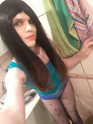 January - Blue lace panties