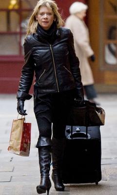 Female Celebrity Boots &amp; Leather - Hannah Waterman