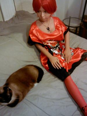 Nina is red hot!