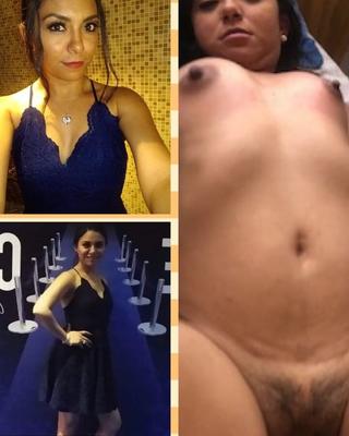 Girls with and without clothes