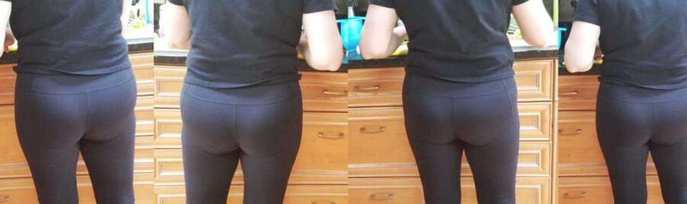 Yoga pants still look hot on year old MarieRocks