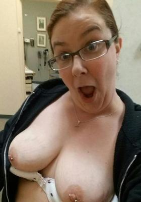 Showing off her tits