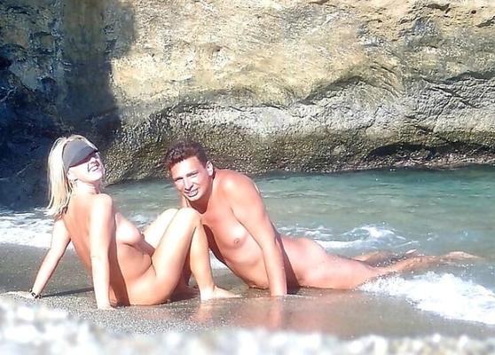 Nudist Blond Milf on the Fkk Beach Holiday