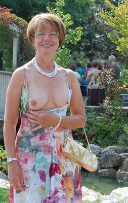 Older and hot (Tits out bra)