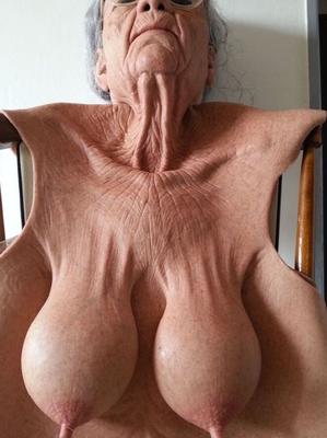 saggy udders of old whores