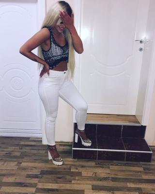 Serbian slut skinny blonde girl Veronika Vojinovic