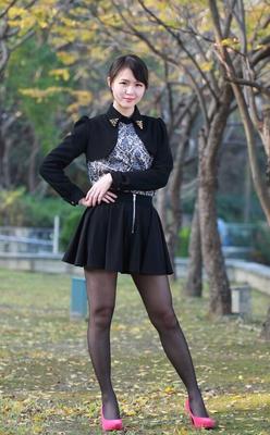Japanese submissive in pantyhose