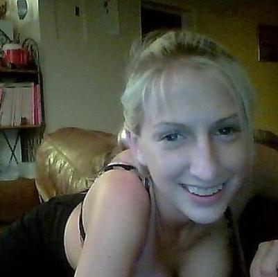 Pretty blonde with implants