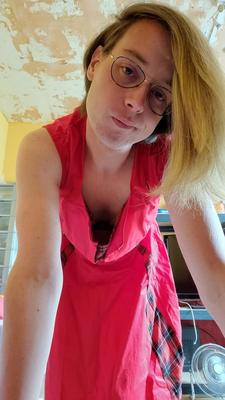 s style red dress