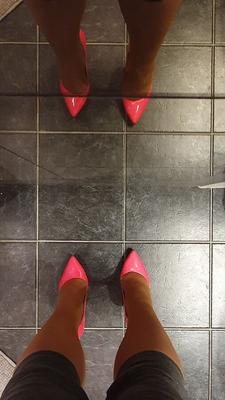 Pink fuck-me Heels